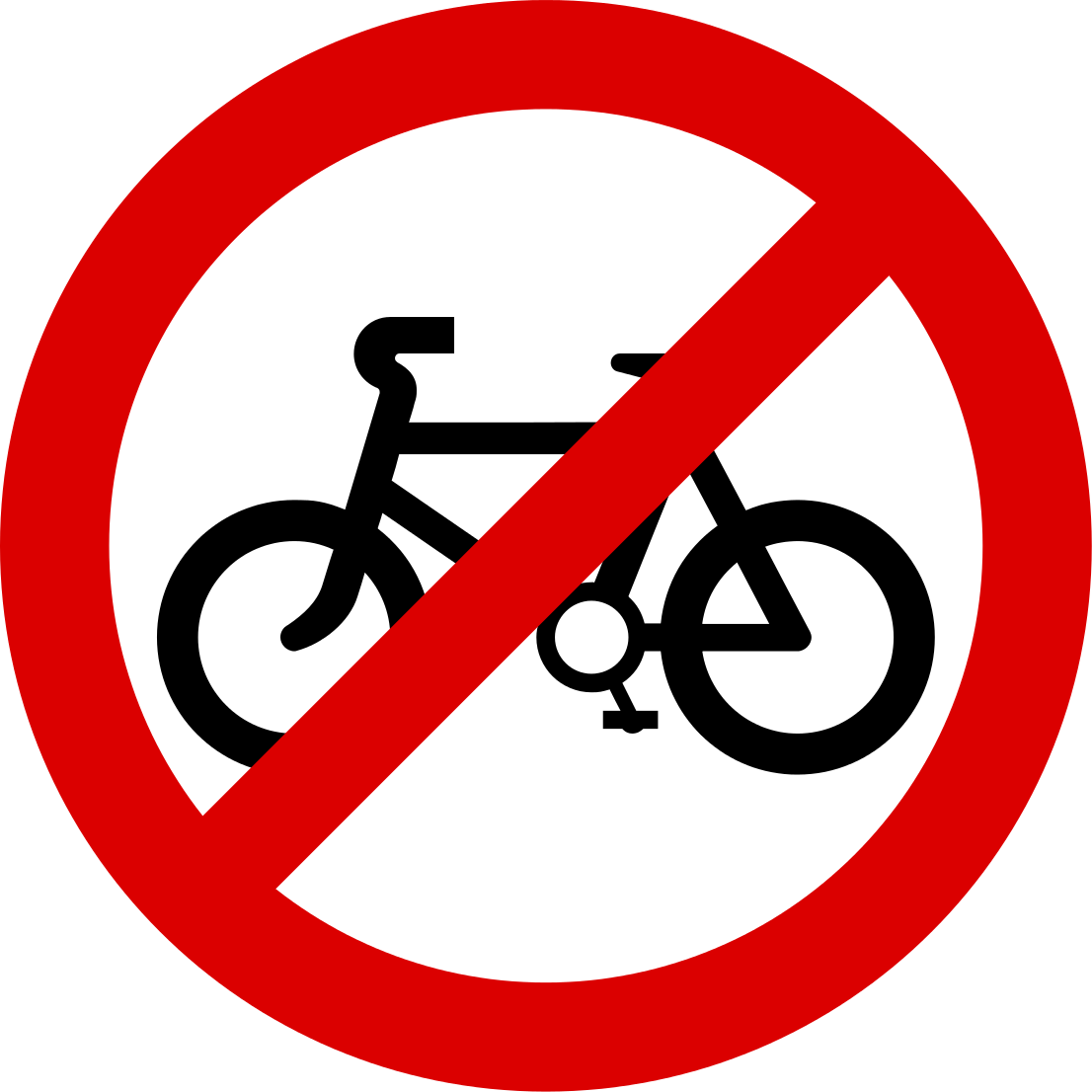 No pedal cycles